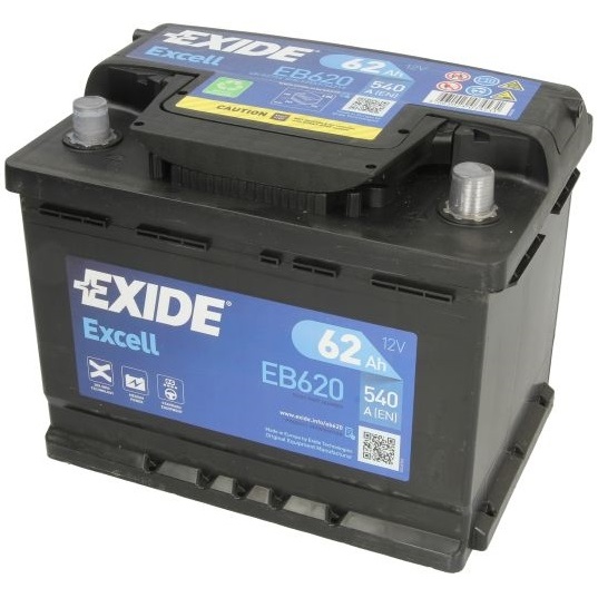 Baterie Exide Excell 62Ah 540A 12V EB620